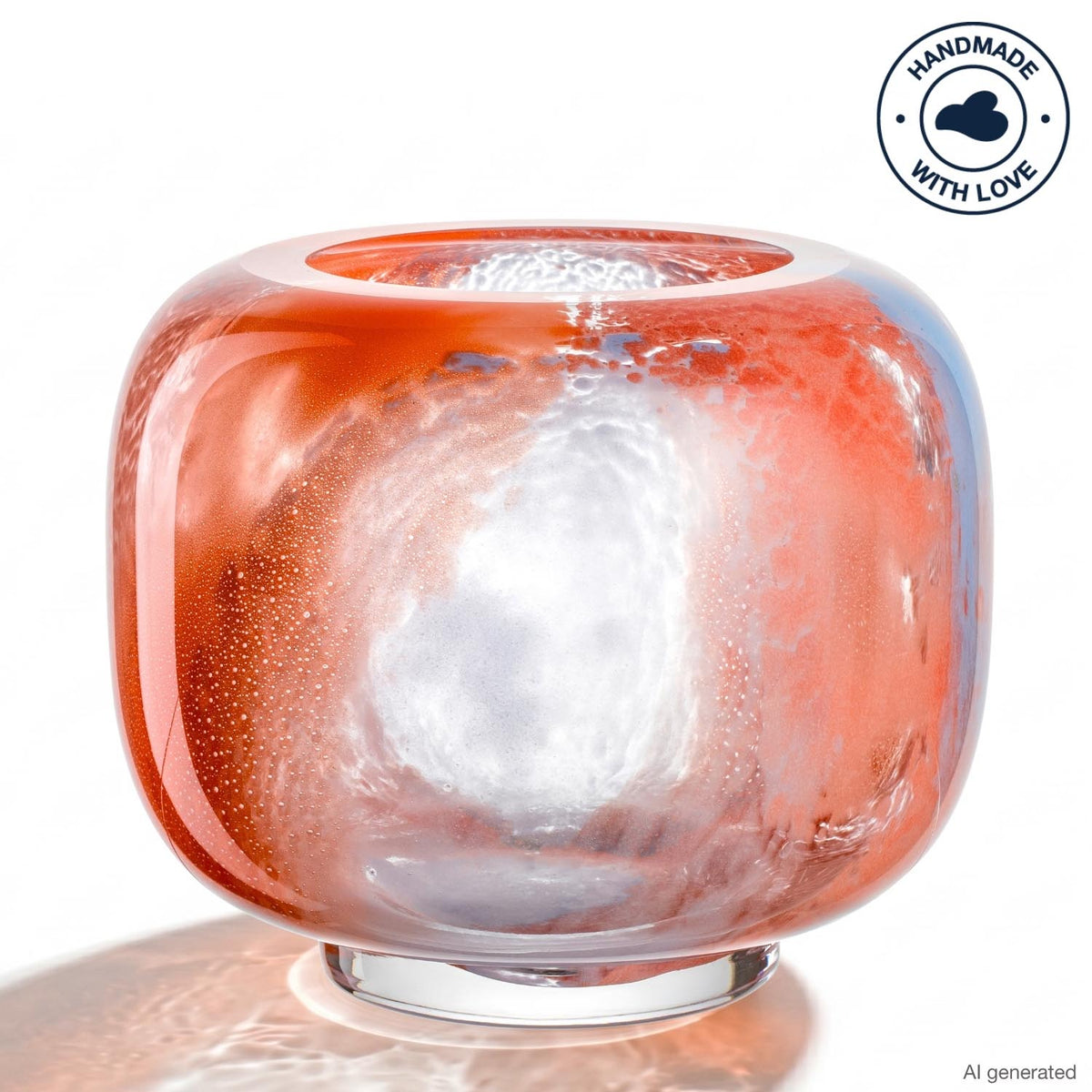Vase CIPRIA DUE 20 cm orange/blau