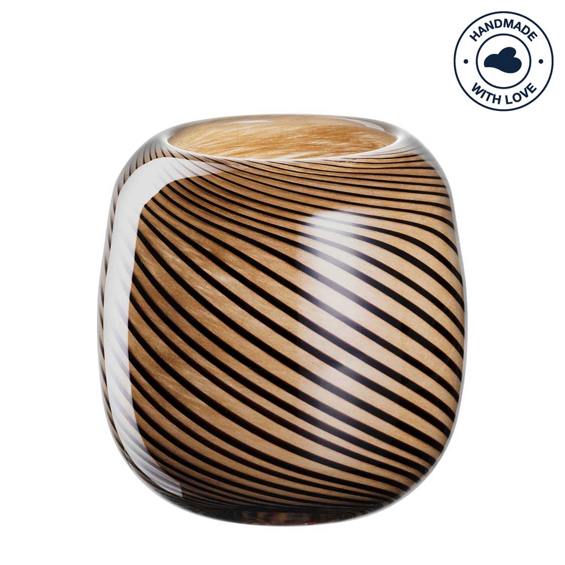 Vase FILO COLORI 16 cm braun