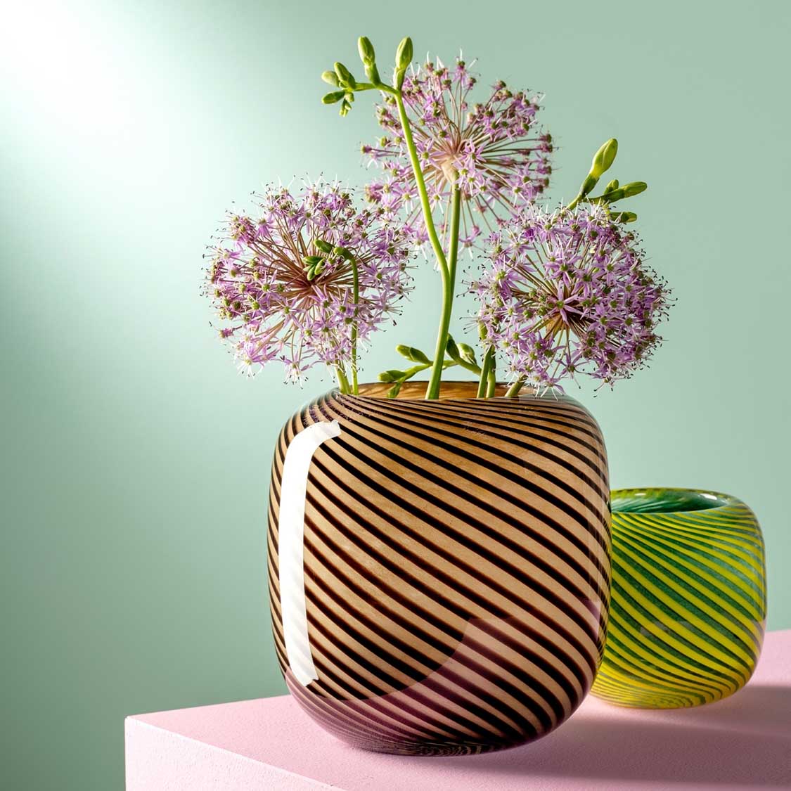 Vase FILO COLORI 16 cm braun