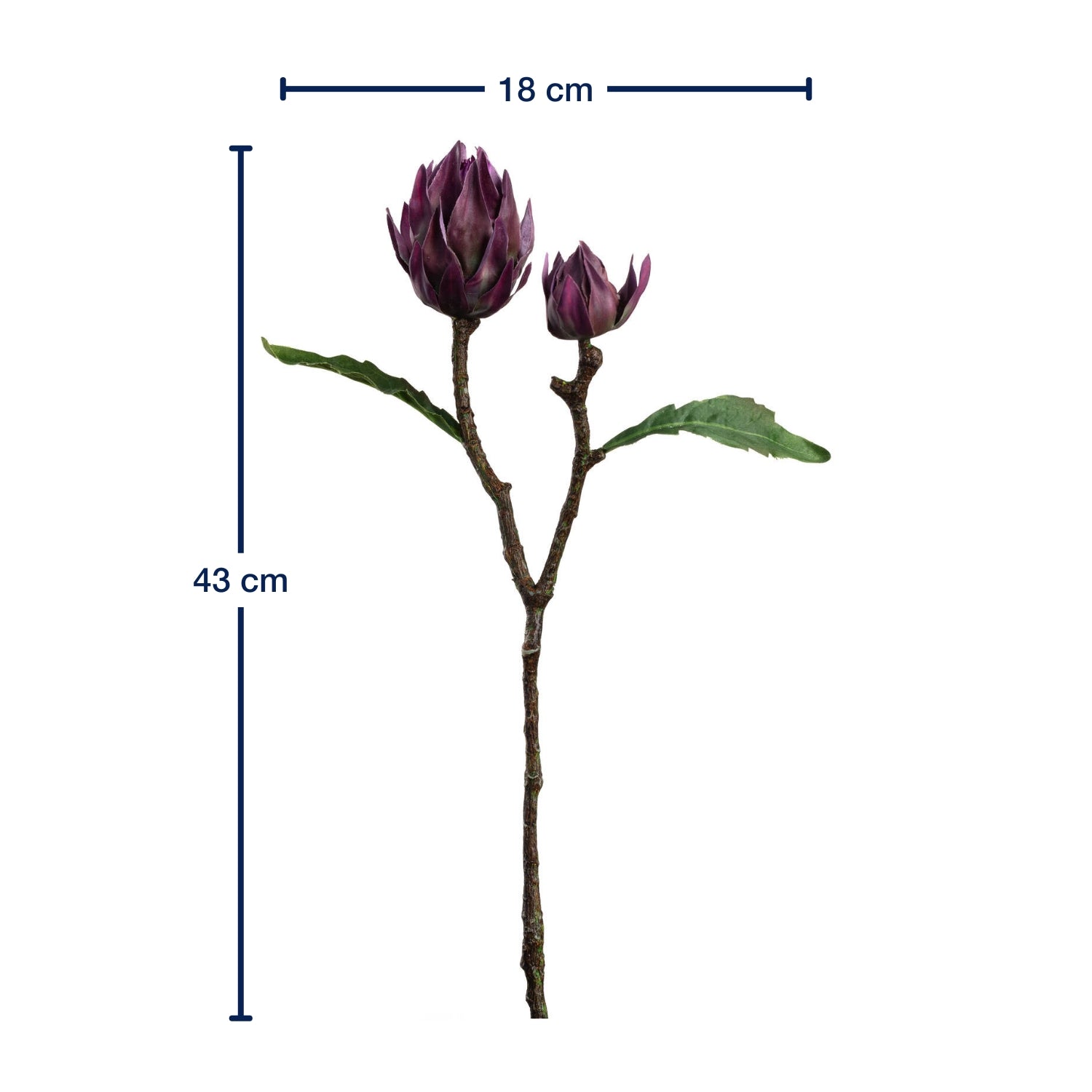 Artischocke FIORE 43 cm lila