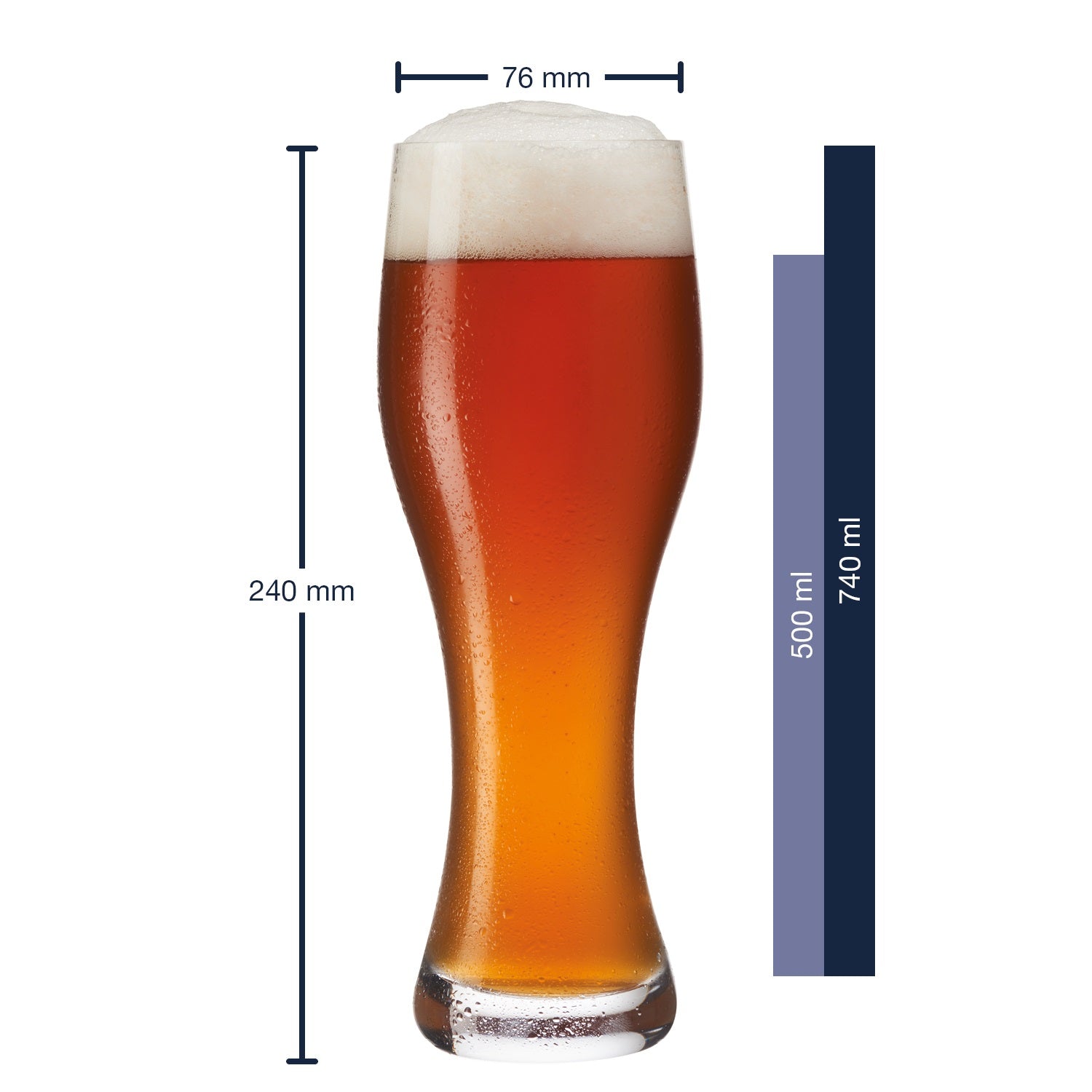 Weizenbierglas TAVERNA 500 ml 2er-Set
