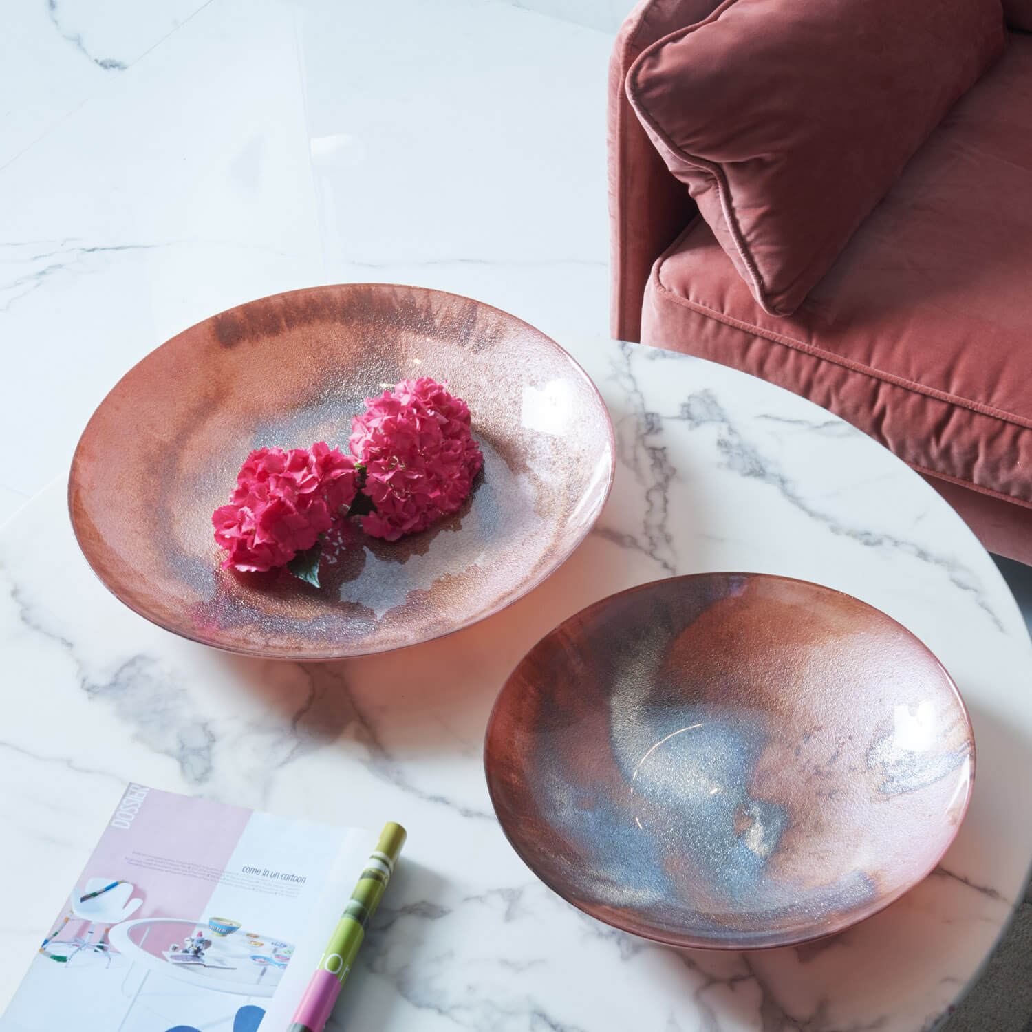 Schale POESIA 50 cm rosé