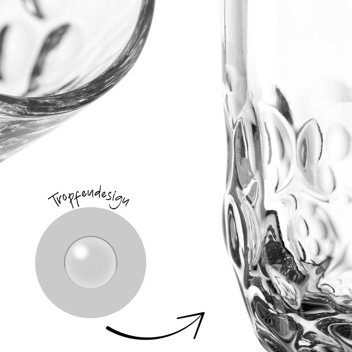 Espressoglas GOCCE 60ml 1. Variante 2er-Set