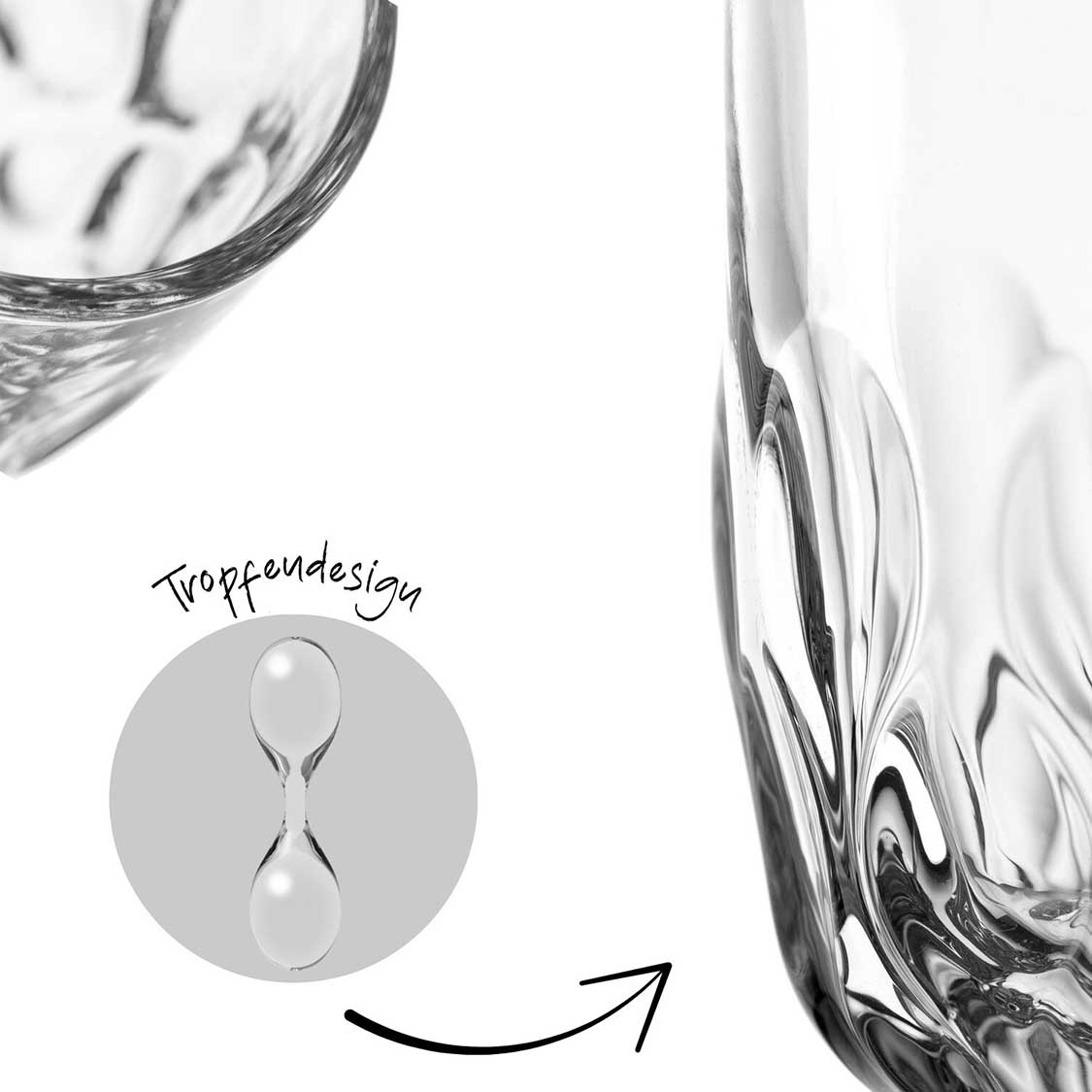 Espressoglas GOCCE 60ml 3. Variante 2er-Set