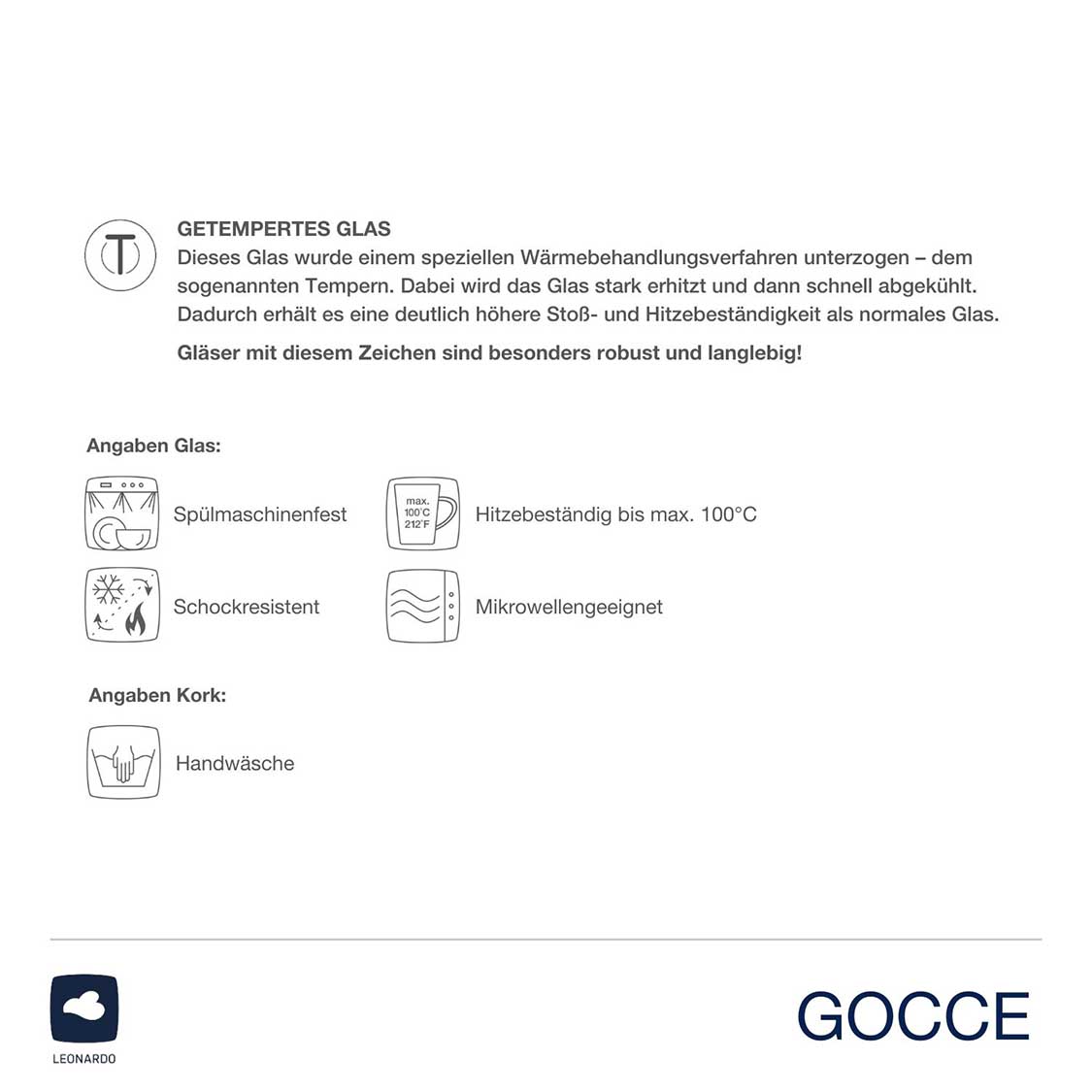 Latte Macchiato Set GOCCE 6-teilig