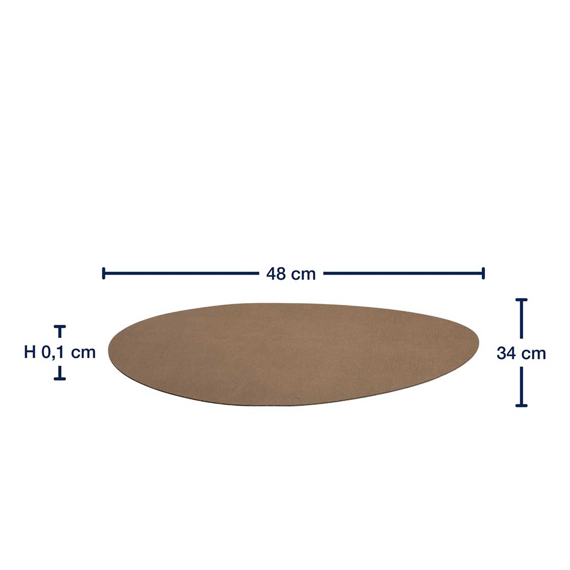 Platzset GOCCE 34 x 48 cm braun/beige