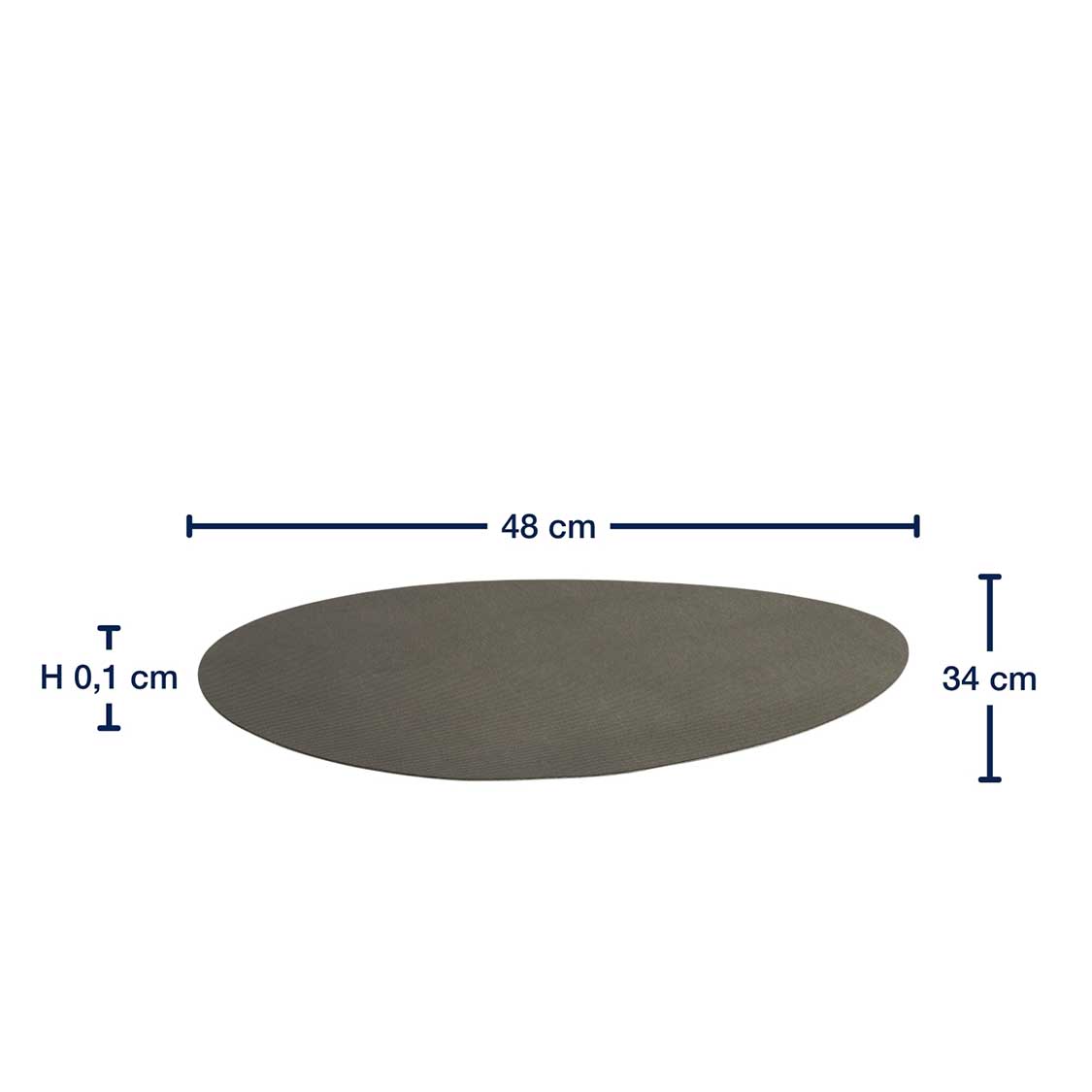 Platzset GOCCE 34 x 48 cm grau
