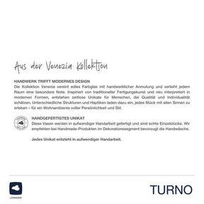Vase TURNO 42 cm satiniert