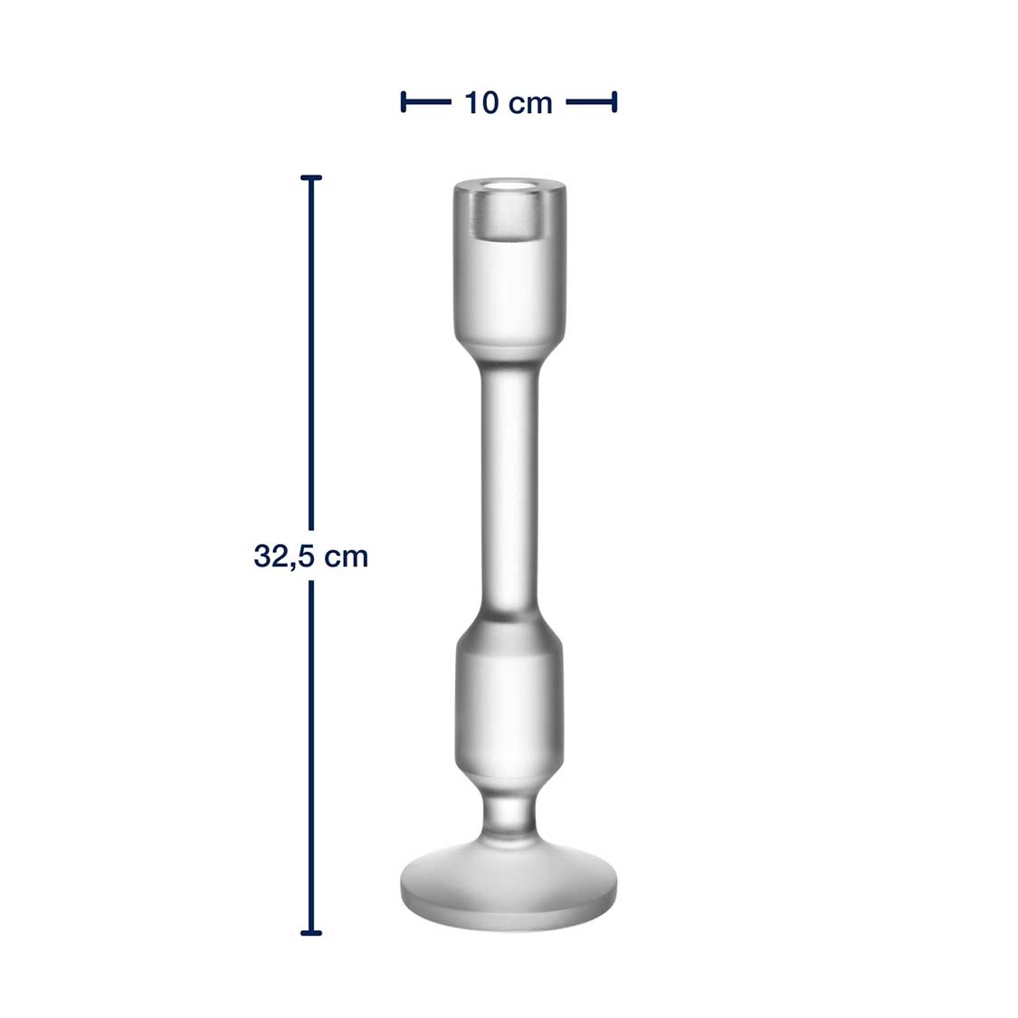 Leuchter RIALTO 33 cm satiniert