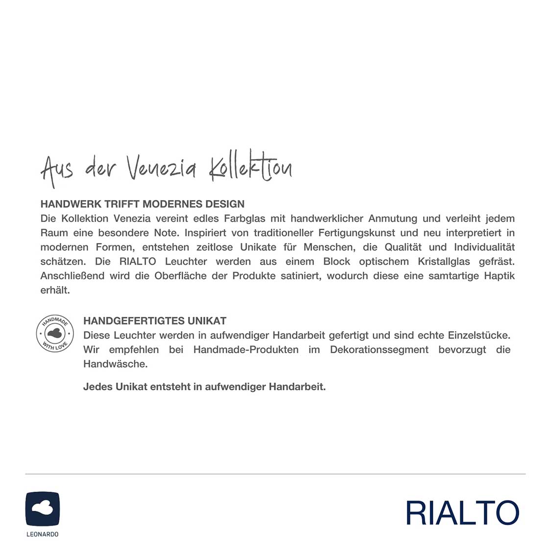 Leuchter RIALTO 33 cm satiniert