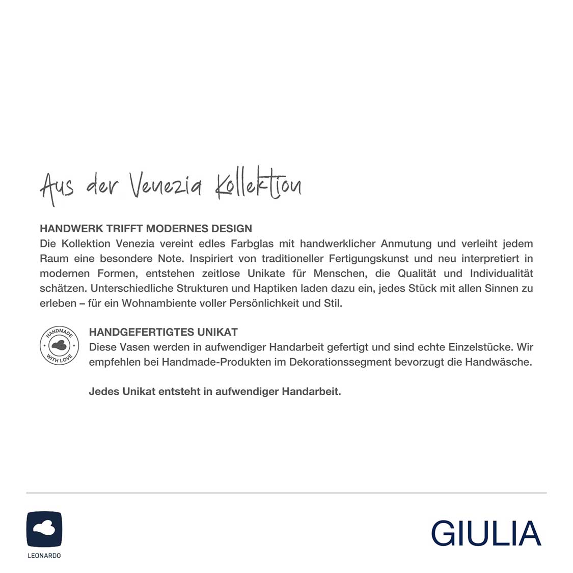 Vase GIULIA 11 cm grau