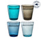 Trinkglas BURANO 330 ml kalte Farben 4er-Set