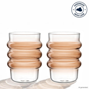 Trinkglas SOLE 440 ml apricot 2er-Set