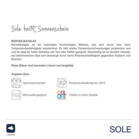 Trinkglas SOLE 440 ml apricot 2er-Set