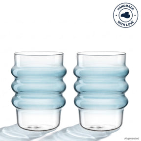 Trinkglas SOLE 440 ml blau 2er-Set