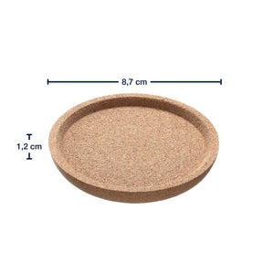 Korkuntersetzer GOCCE 9 cm 4er-Set