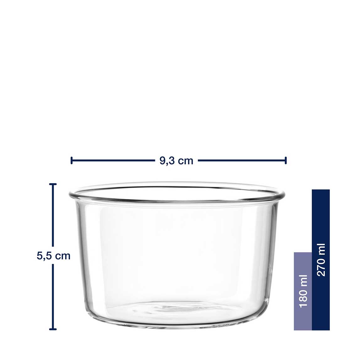 Schale VETRO 9 cm 2er-Set