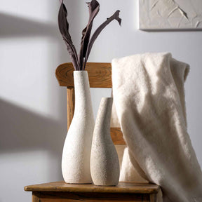 Keramikvase ARCO 40 cm weiß