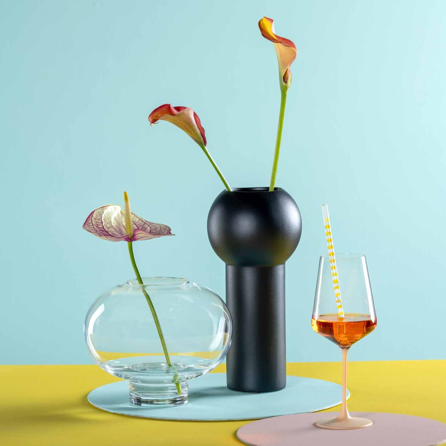 Keramikvase BRERA 31 cm schwarz