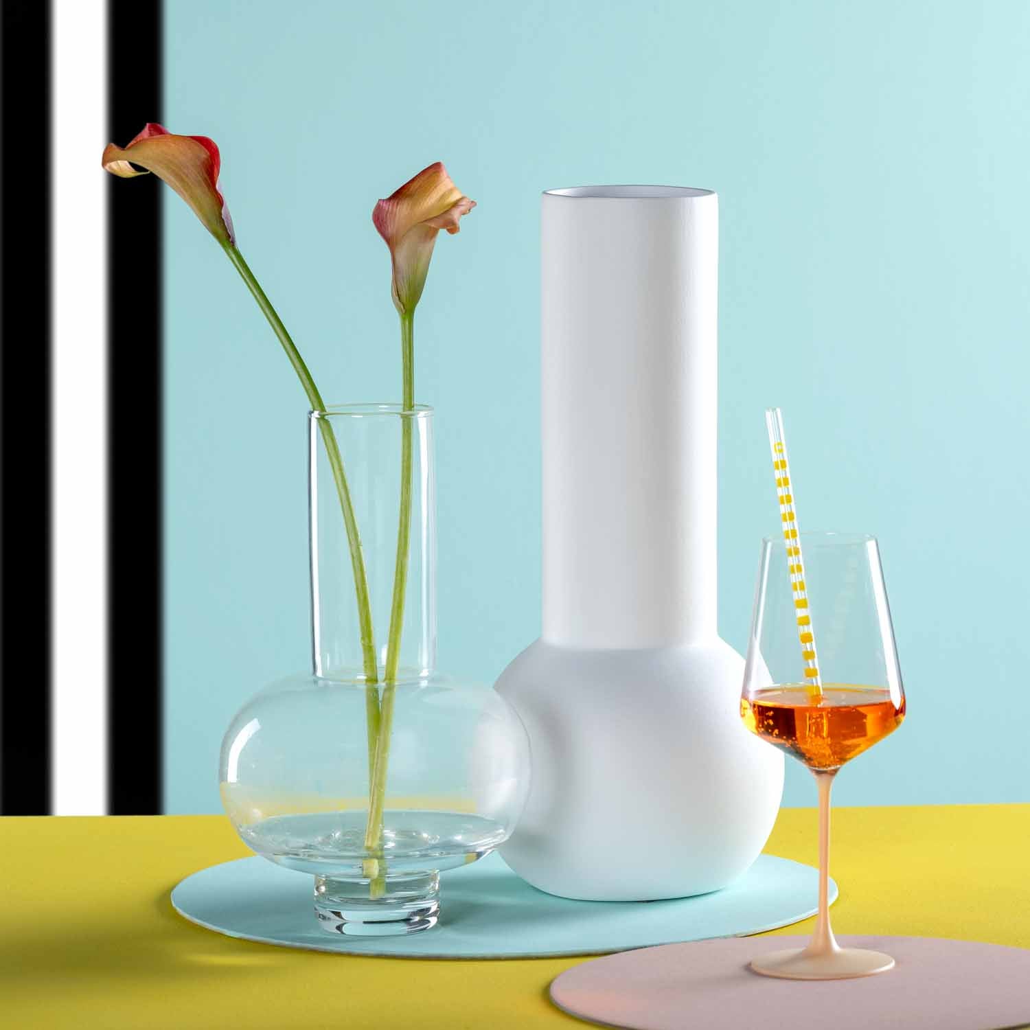 Keramikvase BRERA 42 cm weiß