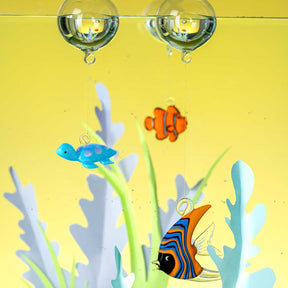 Fisch MARE 6 cm orange/blau