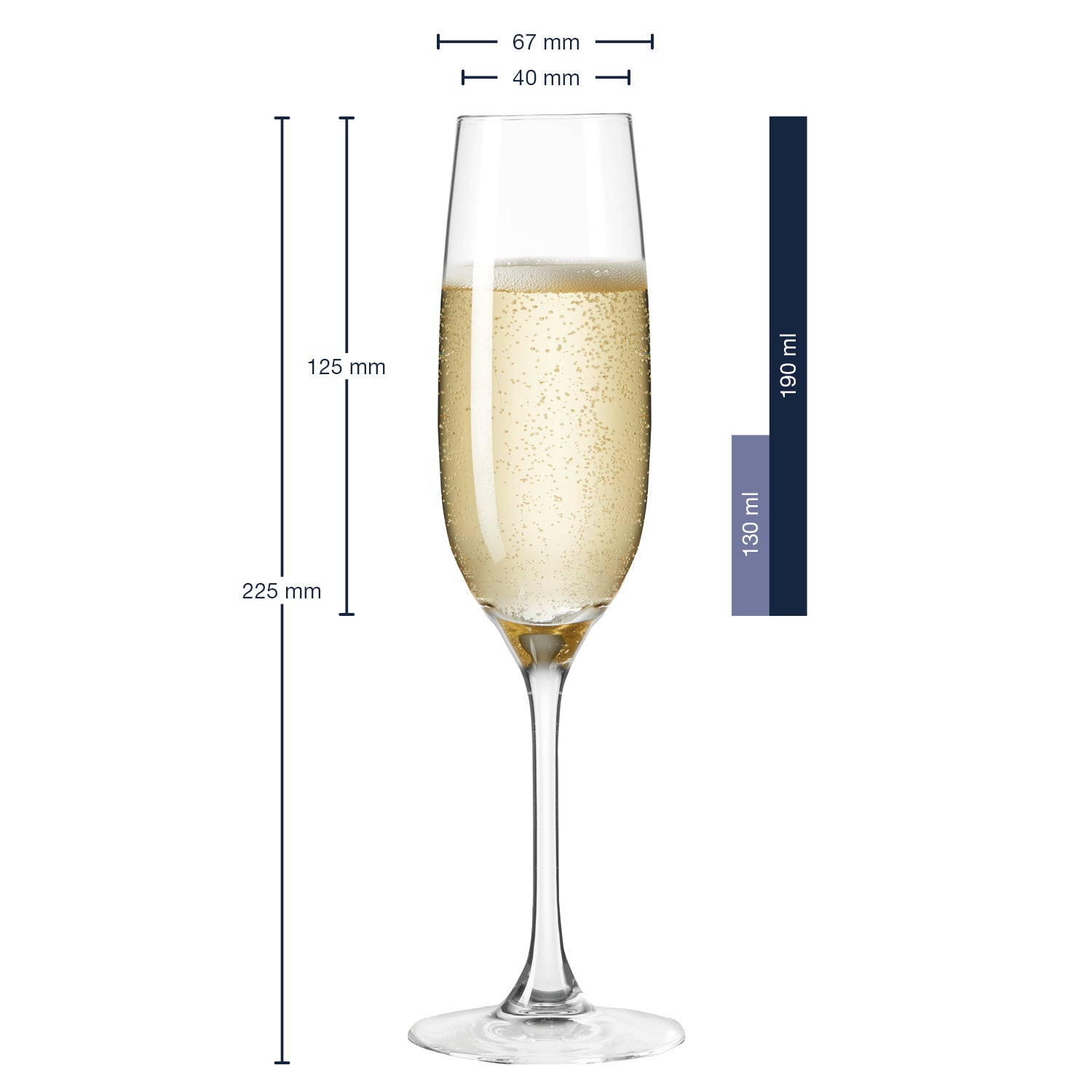 Sektglas CIAO+190 ml 6er-Set