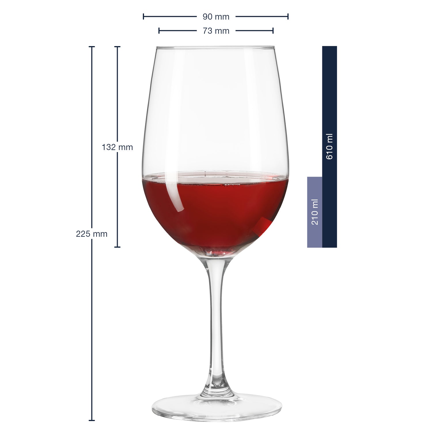 Rotweinglas CIAO+ 610ml 6er-Set