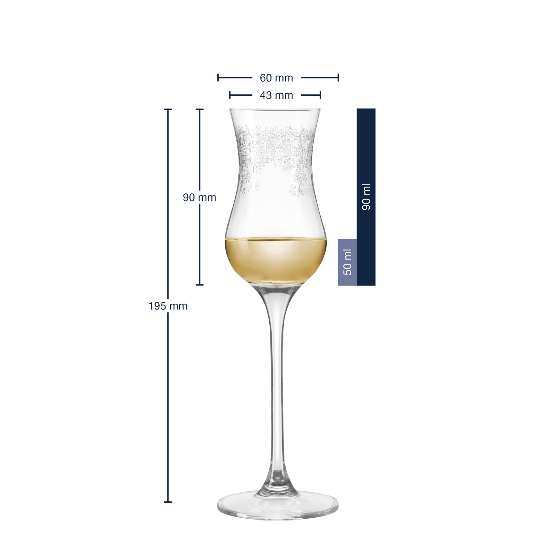 Grappaglas CHATEAU 90 ml 6er-Set