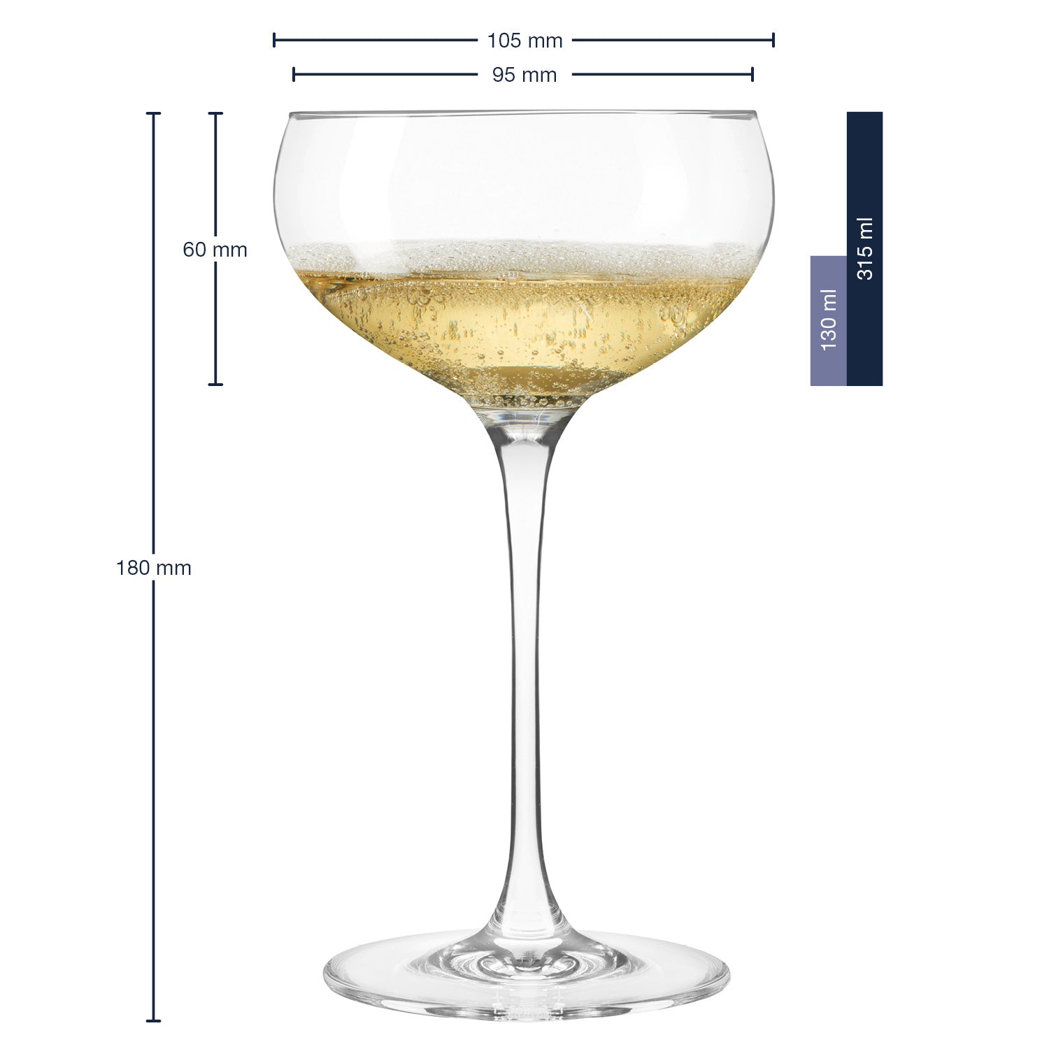 Sektschale CHEERS 315 ml 6er-Set