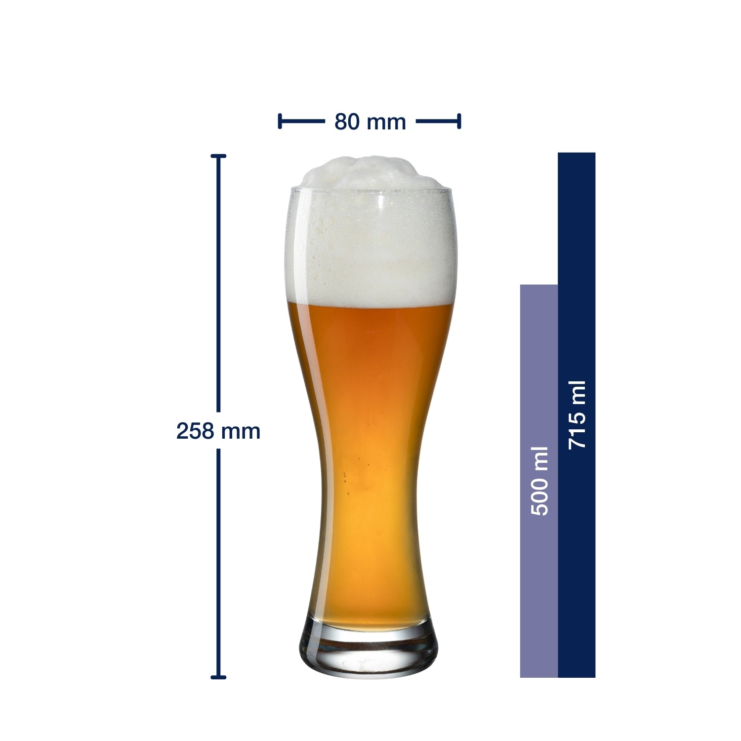 Weizenbiergläser MAXIMA 500 ml 2er-Set