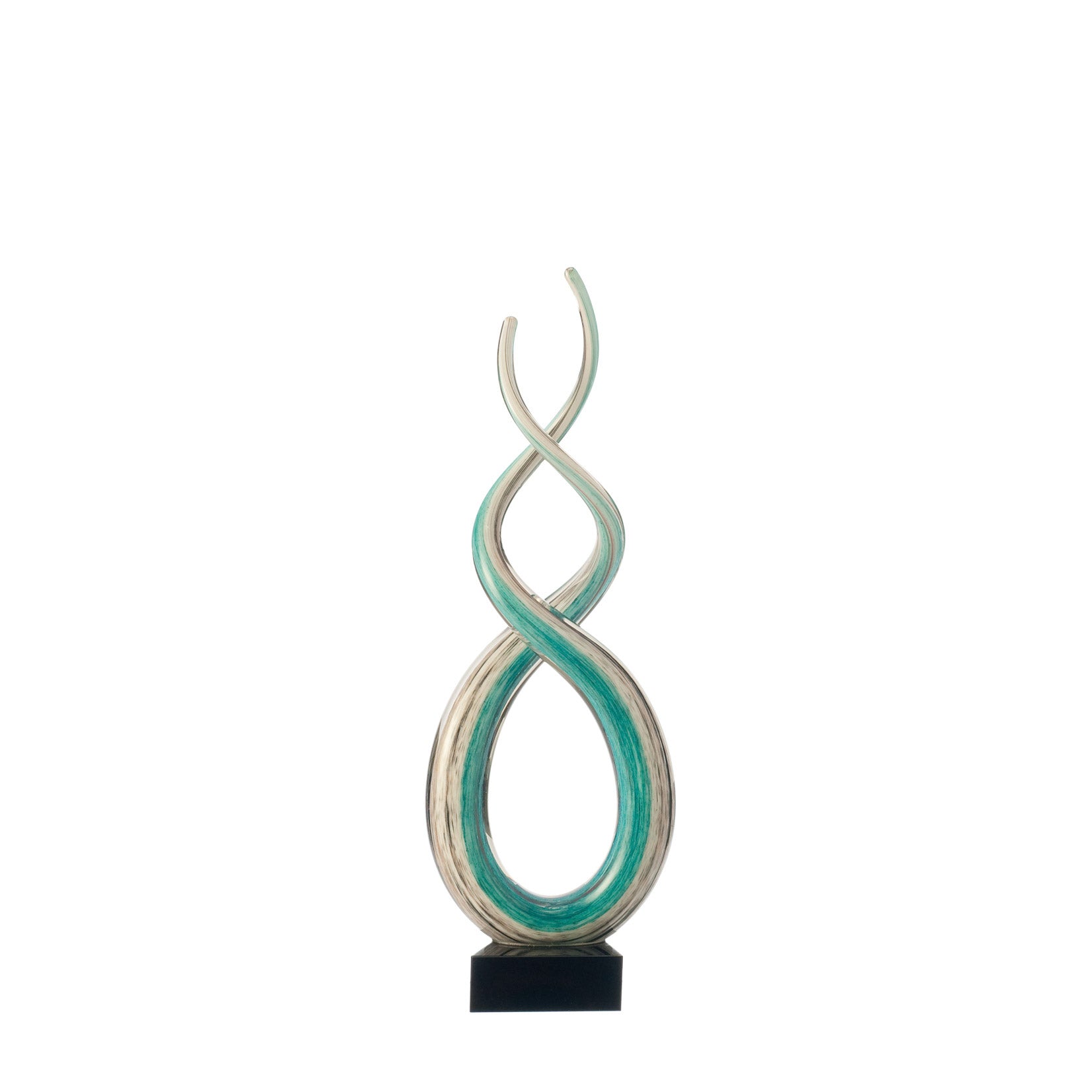 Skulptur SCULPTURE 39 cm türkis Rotate
