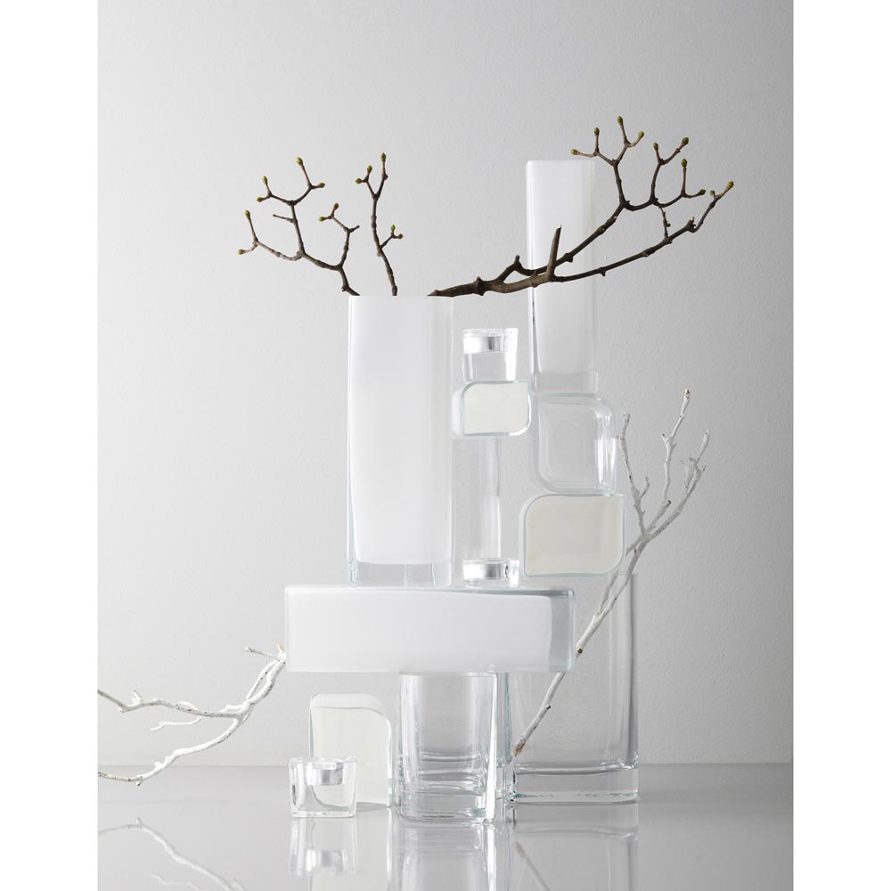 Solifleurvase LUCCA 25 cm weiß