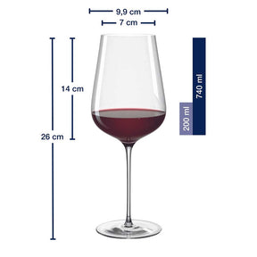 Rotweinglas BRUNELLI 740 ml 6er-Set