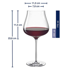 Burgunderglas BRUNELLI 770 ml 6er-Set