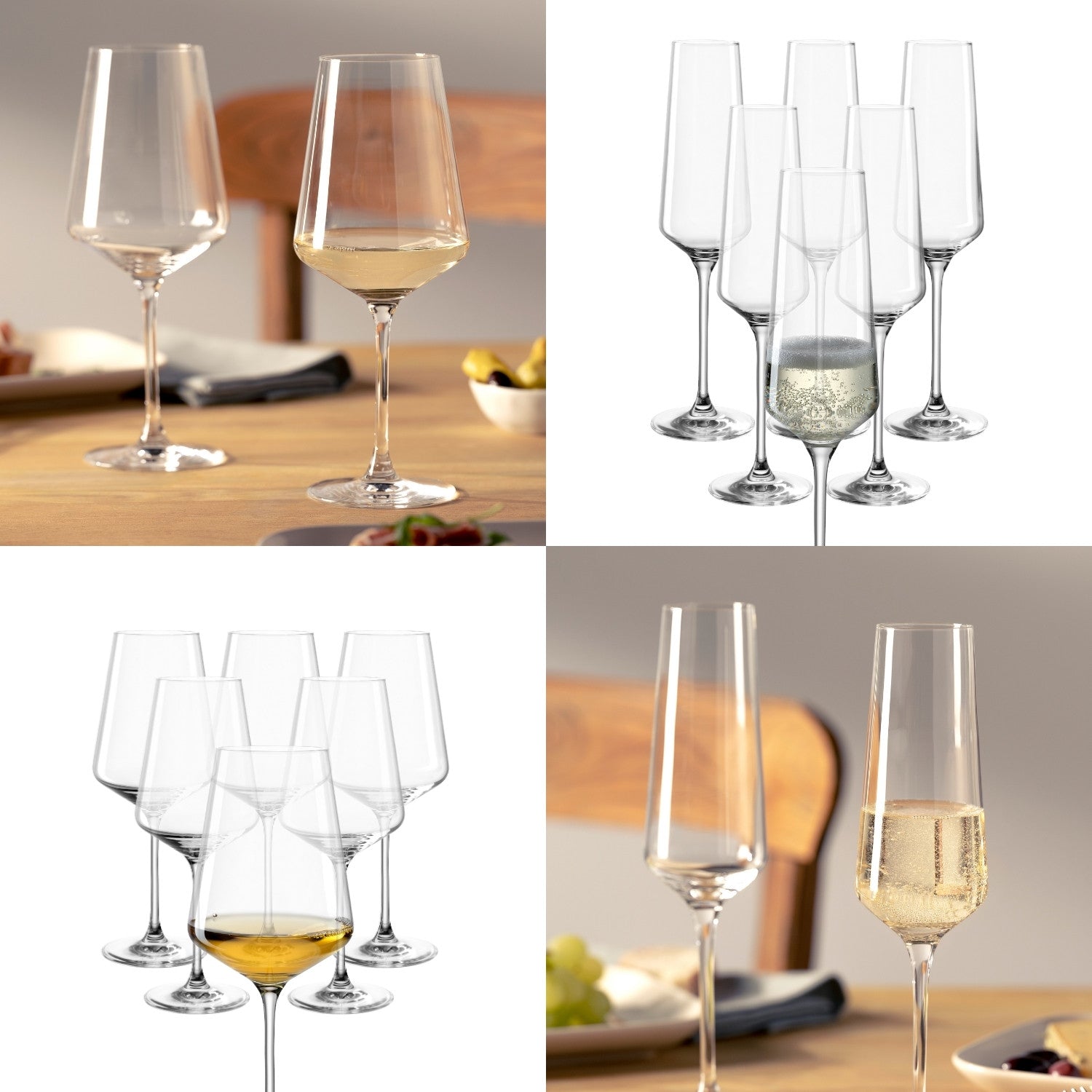 PUCCINI Sektglas 280 ml & Weißweinglas 560 ml 12er-Set