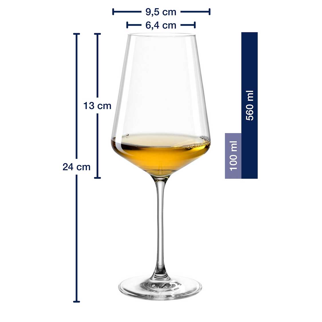 PUCCINI Sektglas 280 ml & Weißweinglas 560 ml 12er-Set