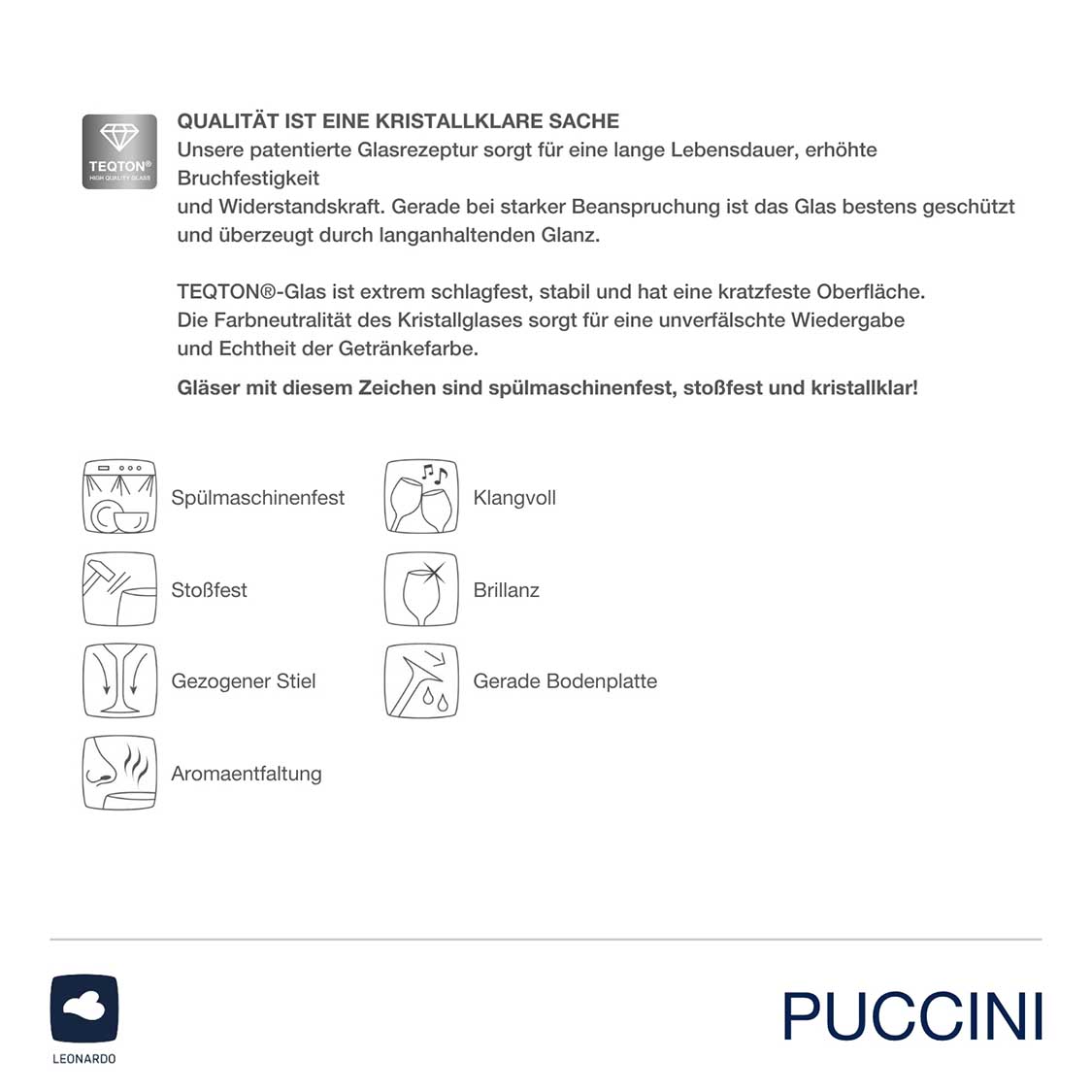 Weißweinglas PUCCINI 560 ml 6er-Set