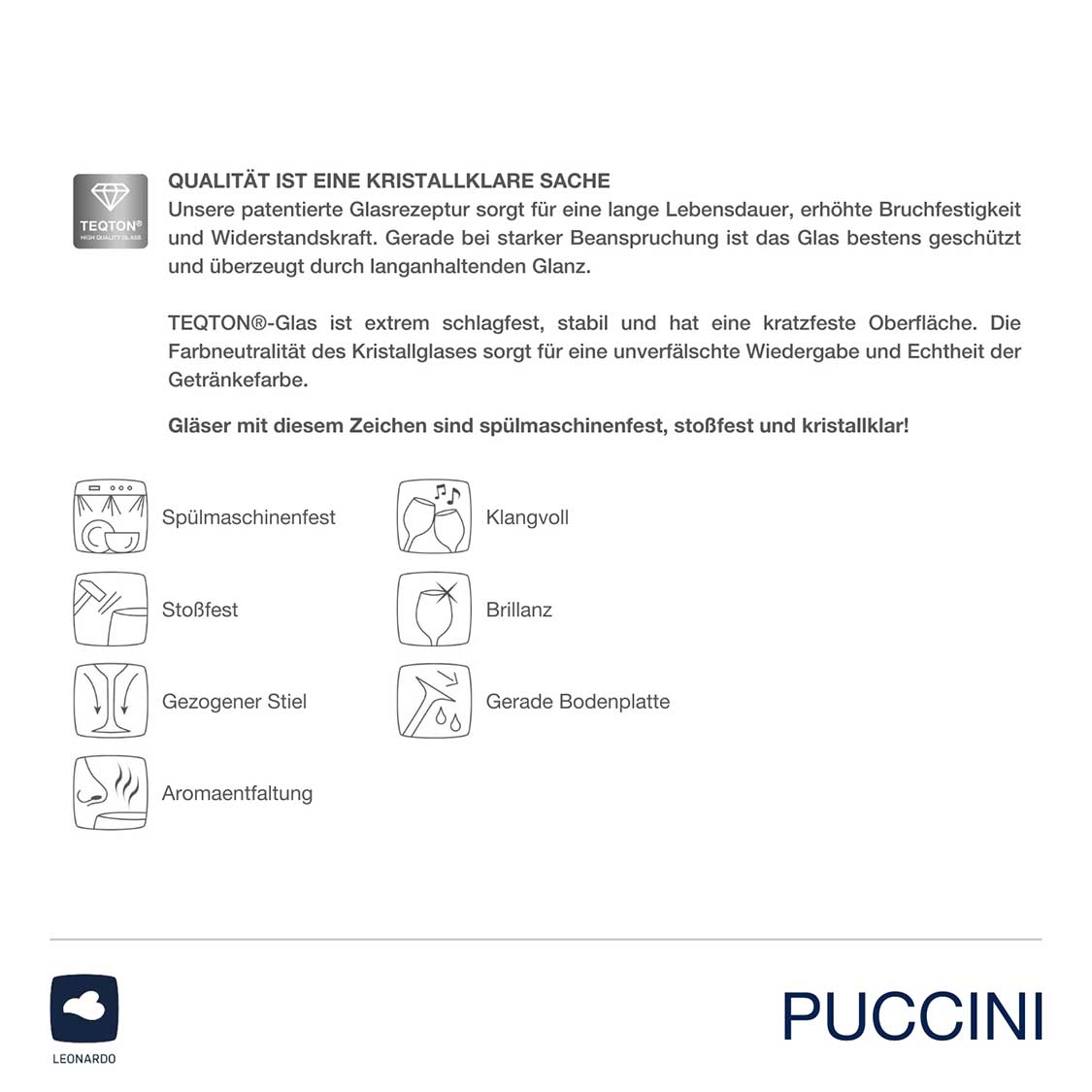 Trinkglas PUCCINI 365 ml 6er-Set