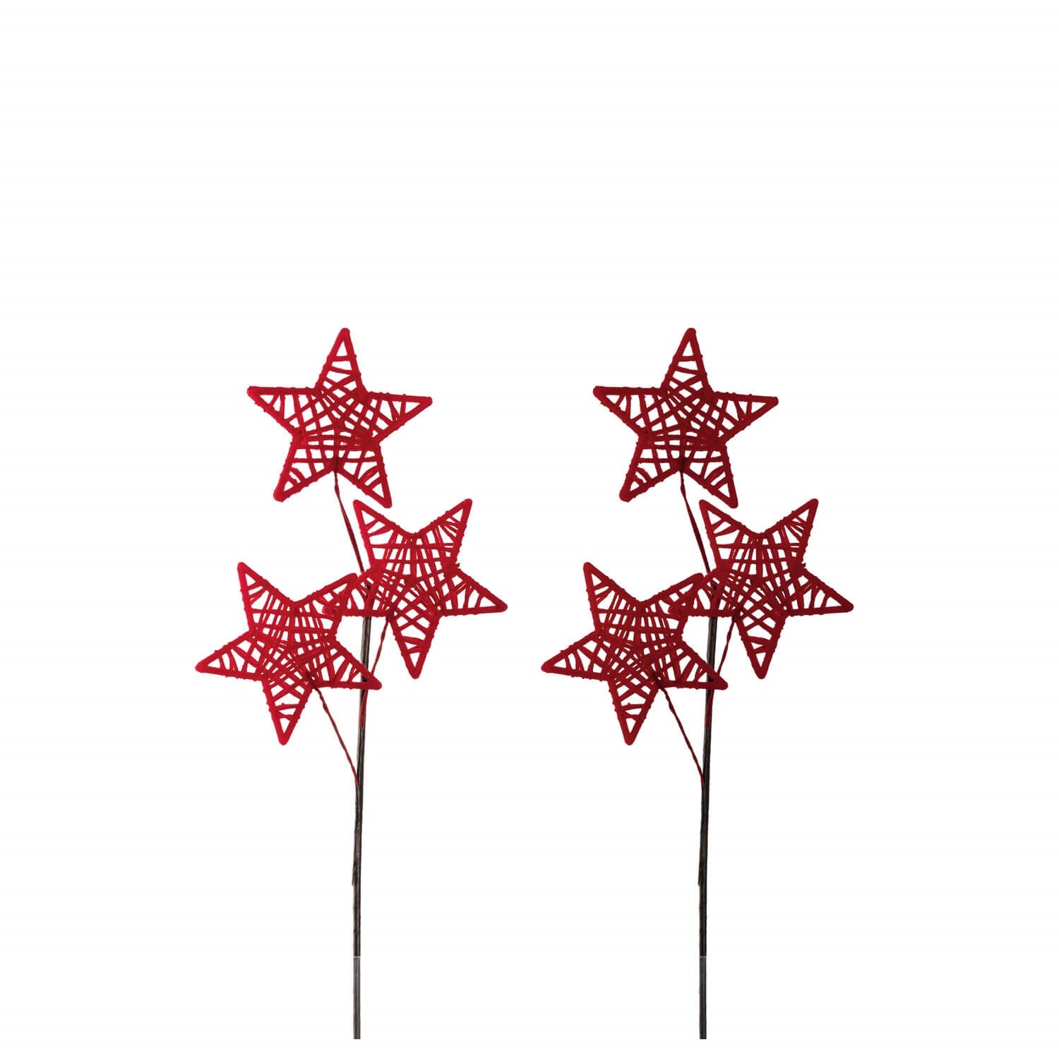 Sternzweig DECORA 45 cm rot