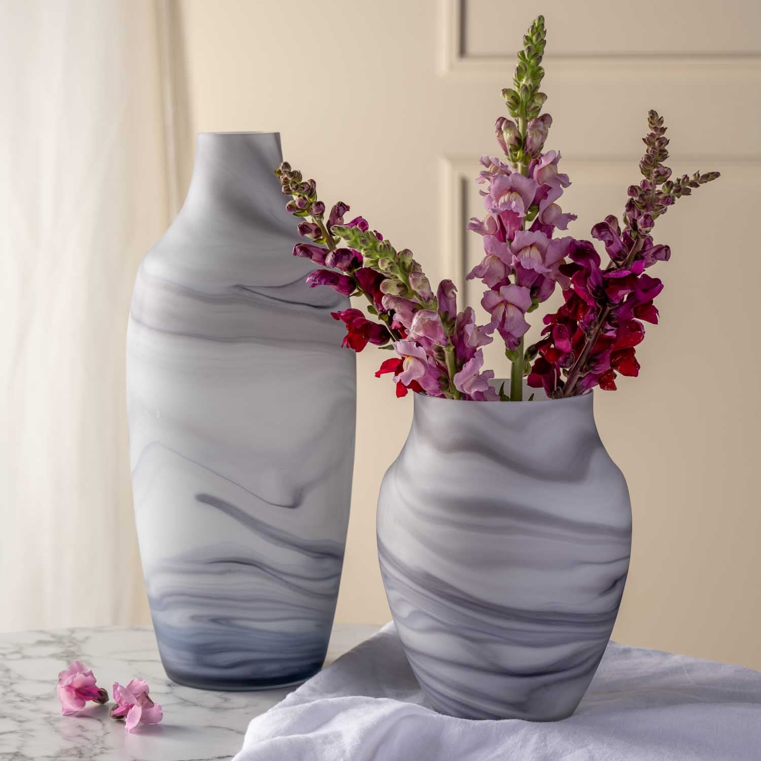 Vase POESIA 23 cm Marmoroptik