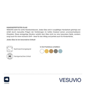 Trinkglas VESUVIO 300 ml grau 4er-Set