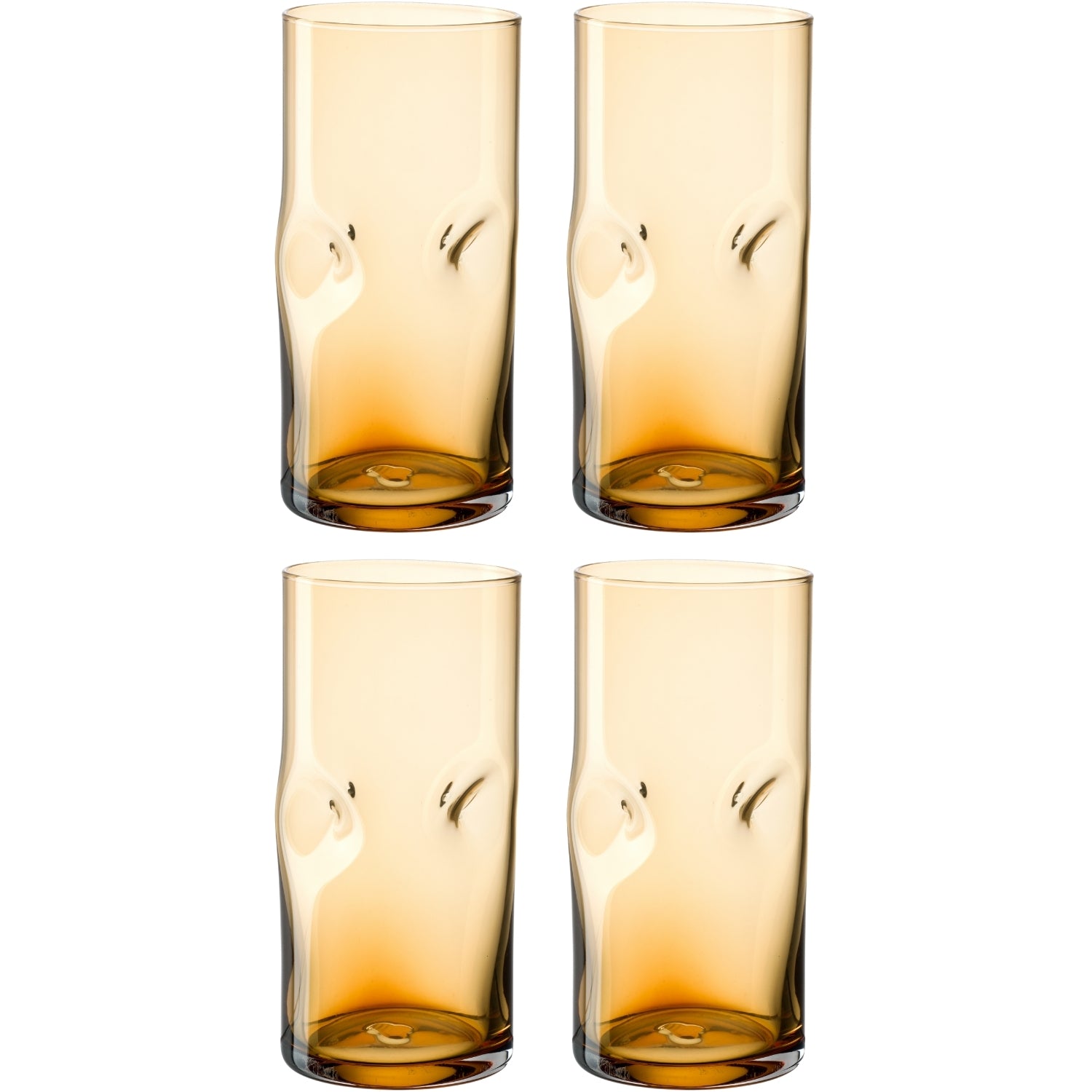Trinkglas VESUVIO 330 ml amber 4er Set
