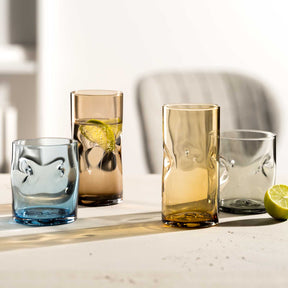 Trinkglas VESUVIO 330 ml amber 4er Set