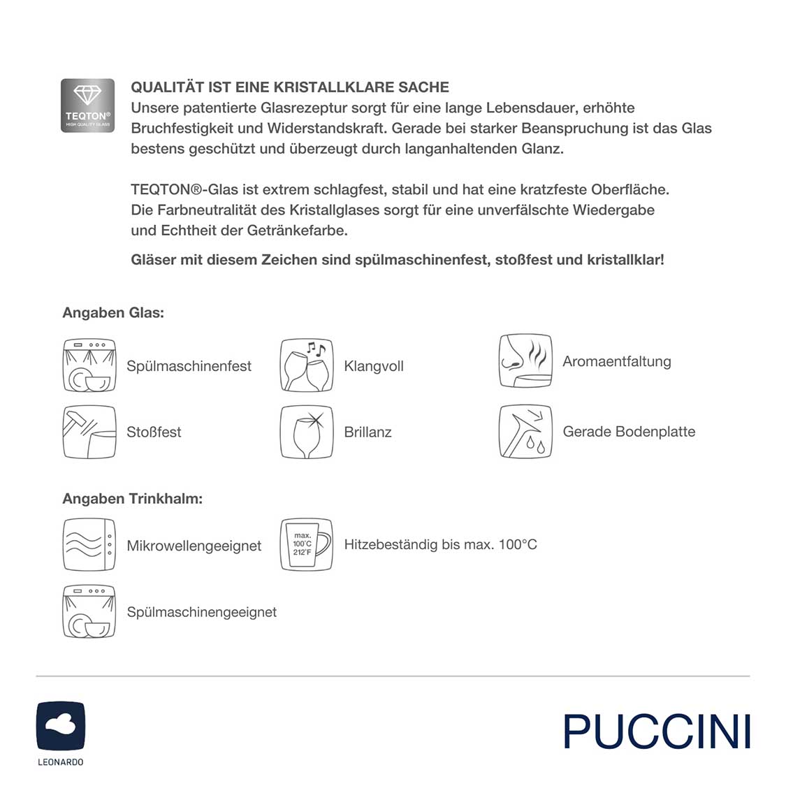 Weißweinglas Geschenkset PUCCINI 5-teilig 560 ml