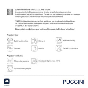 Trinkglas Geschenkset PUCCINI 5-teilig 365 ml