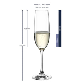 Sektglas CIAO+ 190 ml mit persönlicher Gravur