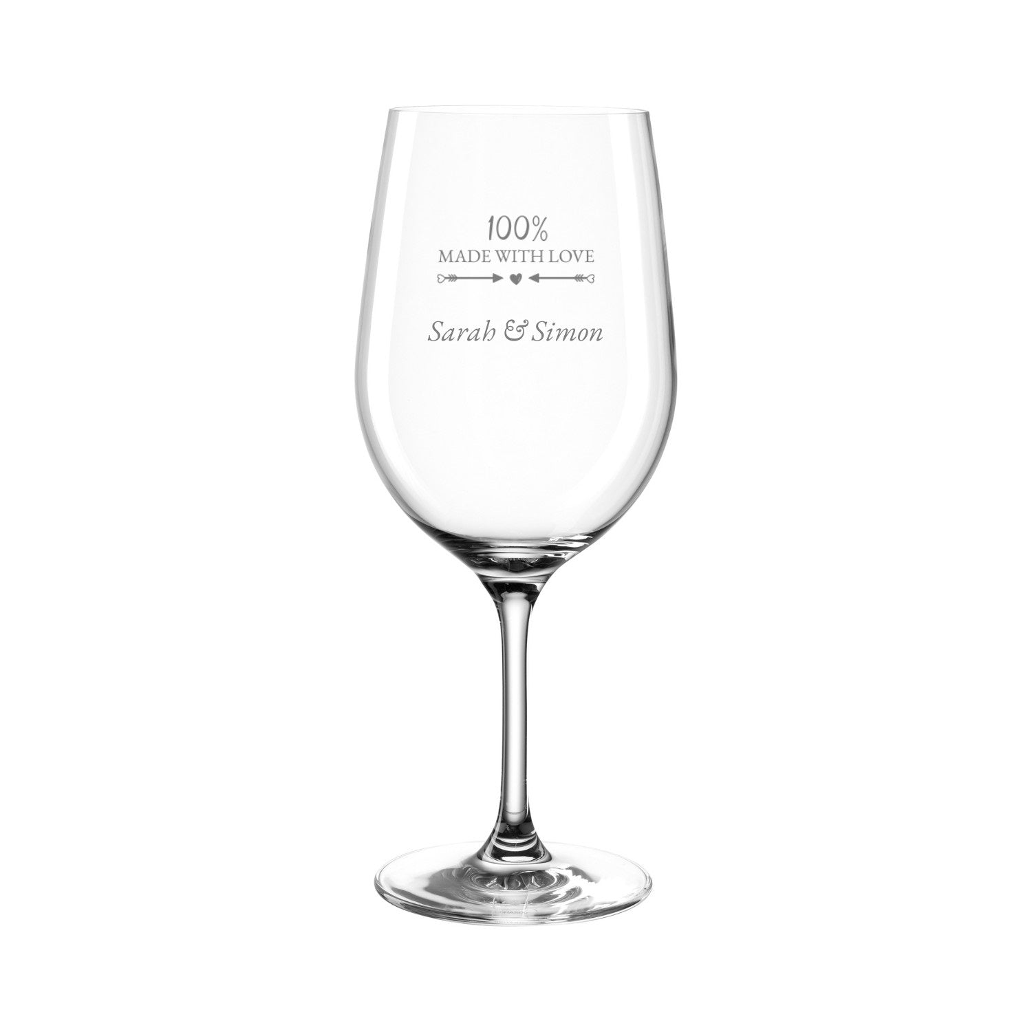 Rotweinglas CIAO+ 610 ml mit persönlicher Gravur