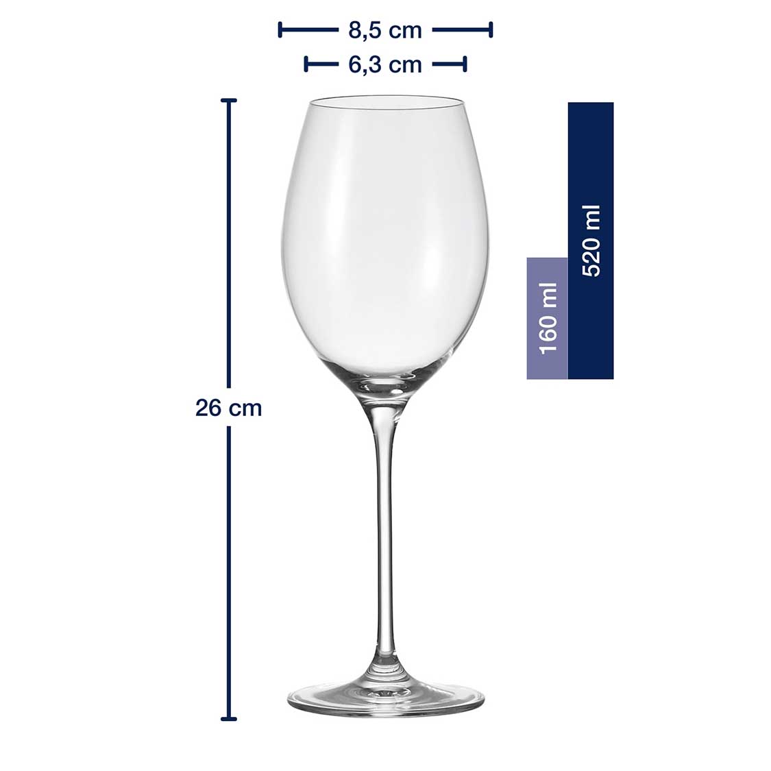 Rotweinglas CHEERS 520 ml mit persönlicher Gravur