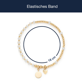 Armband gold MONIA You & Me mit persönlicher Gravur